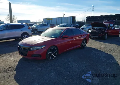 2018 Honda Accord Sport 2.0T from USA, damaged, VIN 1HGCV2F3XJA002606
